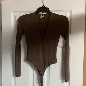 Dark brown bodysuit